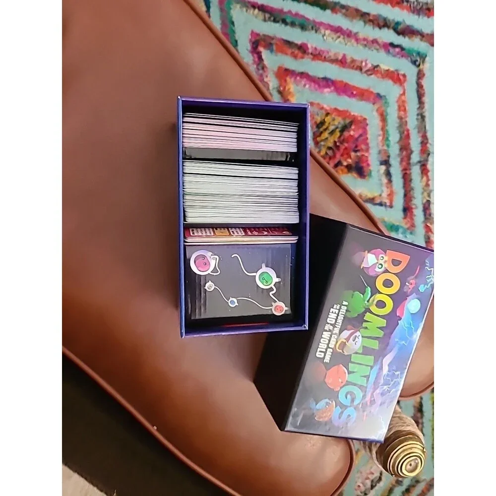 Breaking Games Doomlings Card Game Open Box Used As A Prop. No Holofoil Card